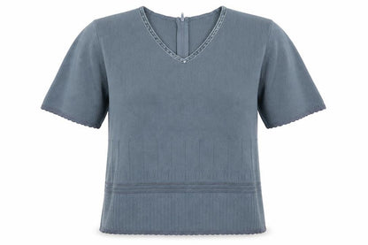 Koret Womens Blue  Rayon Pullover Jumper Size S
