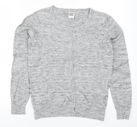 VERO MODA Womens Grey   Cardigan Jumper Size M
