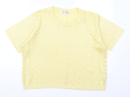 Berkertex Womens Yellow   Pullover Jumper Size 14
