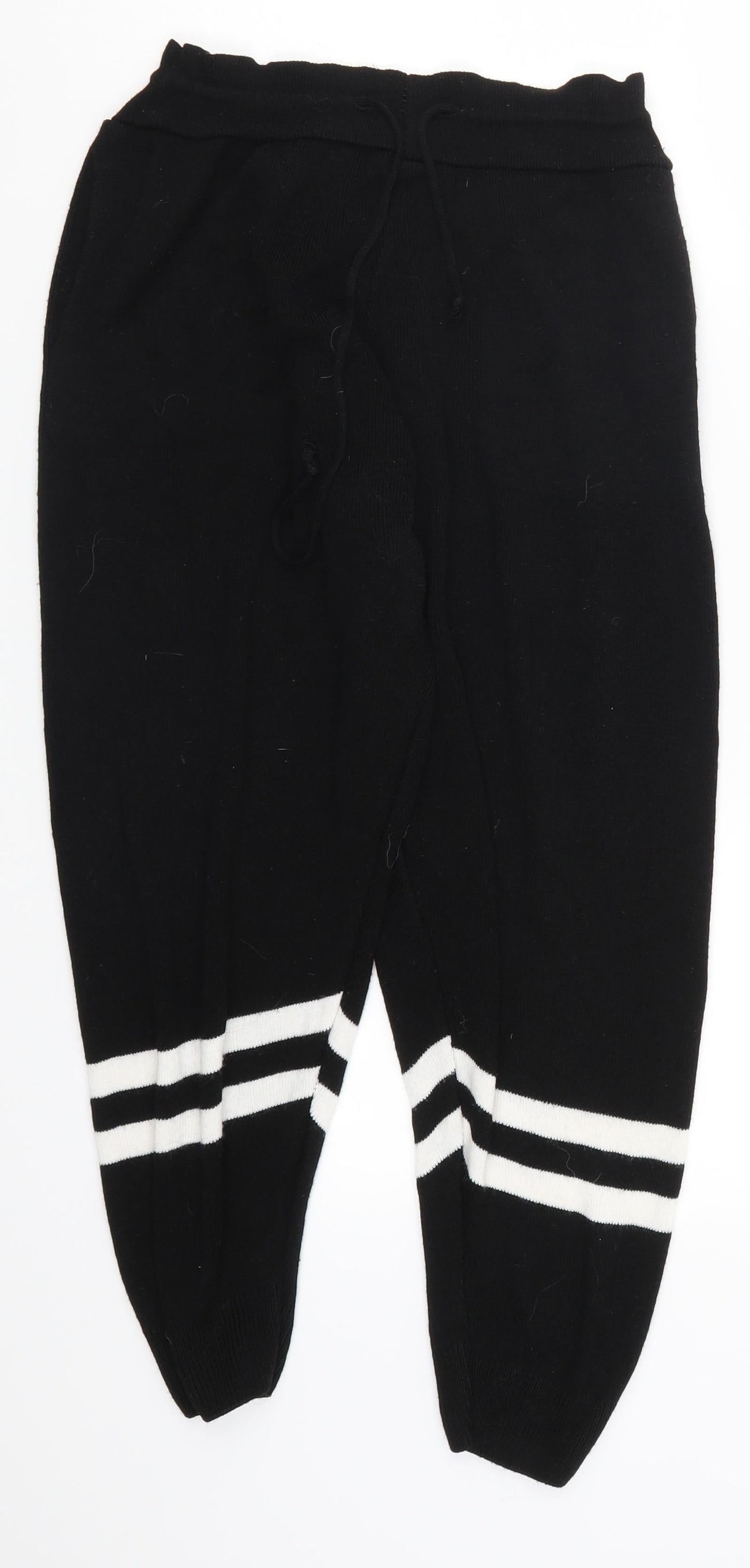 Womens UK Size 24 in Preworn Regular Fit Sweatpants Black Trousers
