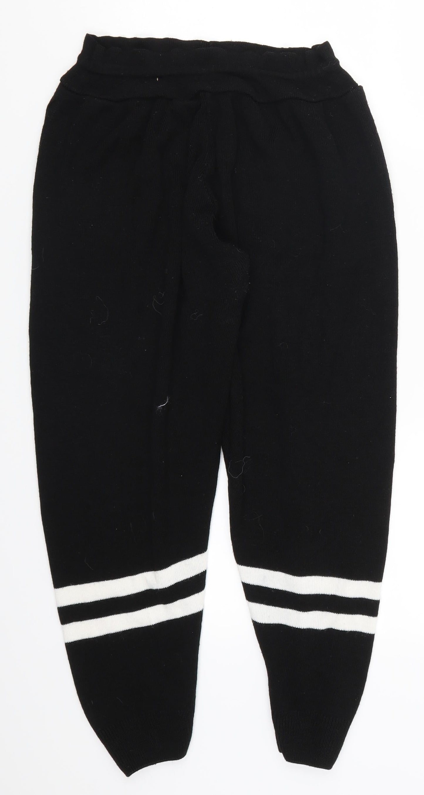 Womens UK Size 24 in Preworn Regular Fit Sweatpants Black Trousers