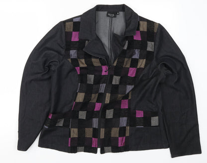 SOL Womens Grey Check  Jacket  Size 14