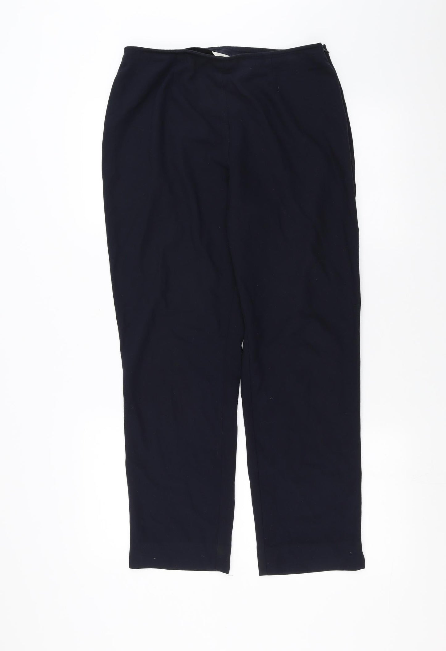 Womens UK Size 14 Marks and Spencer Regular Fit  Blue Trousers