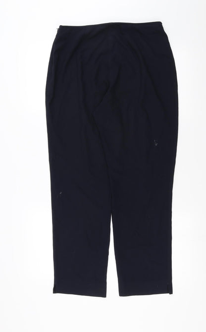 Womens UK Size 14 Marks and Spencer Regular Fit  Blue Trousers