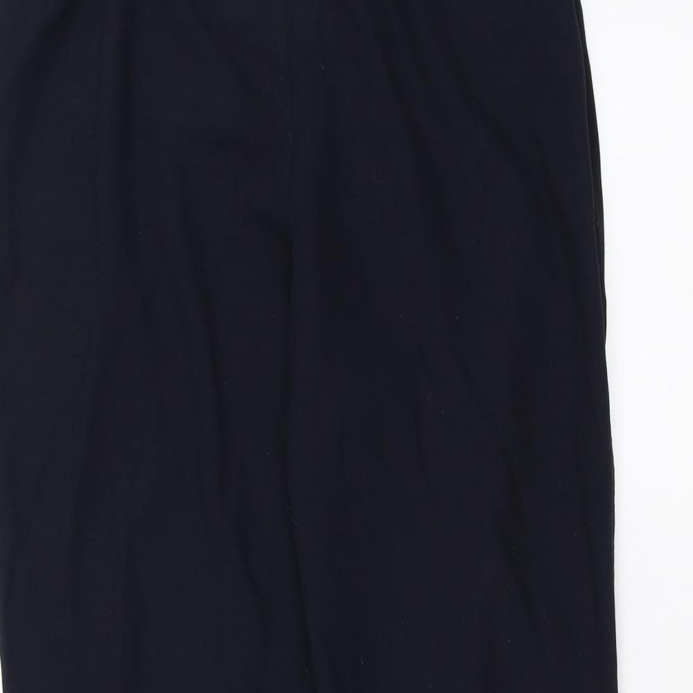 Womens UK Size 14 Marks and Spencer Regular Fit  Blue Trousers