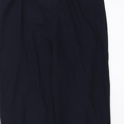 Womens UK Size 14 Marks and Spencer Regular Fit  Blue Trousers