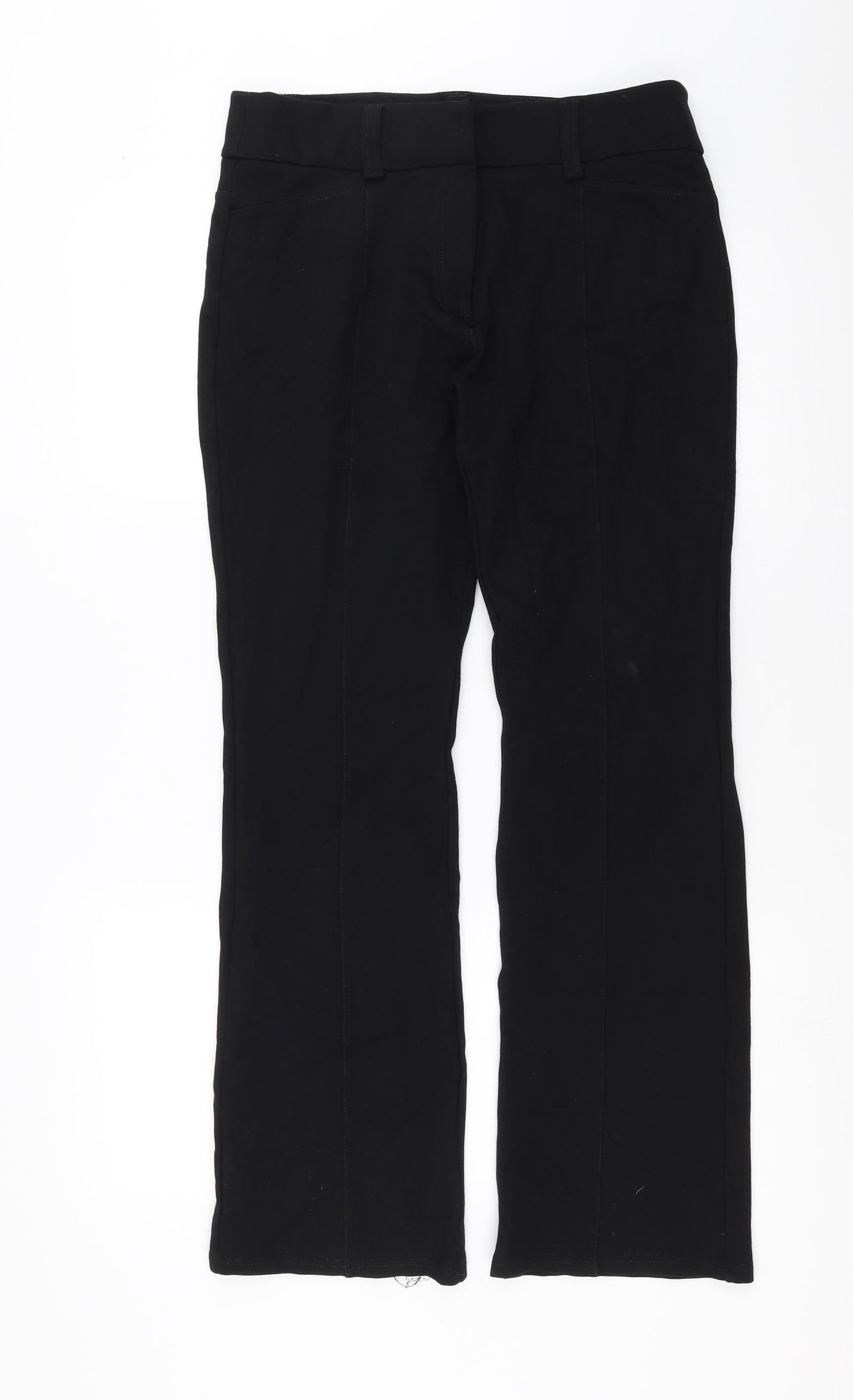 Womens UK Size 12 NEXT Regular Fit  Black Trousers