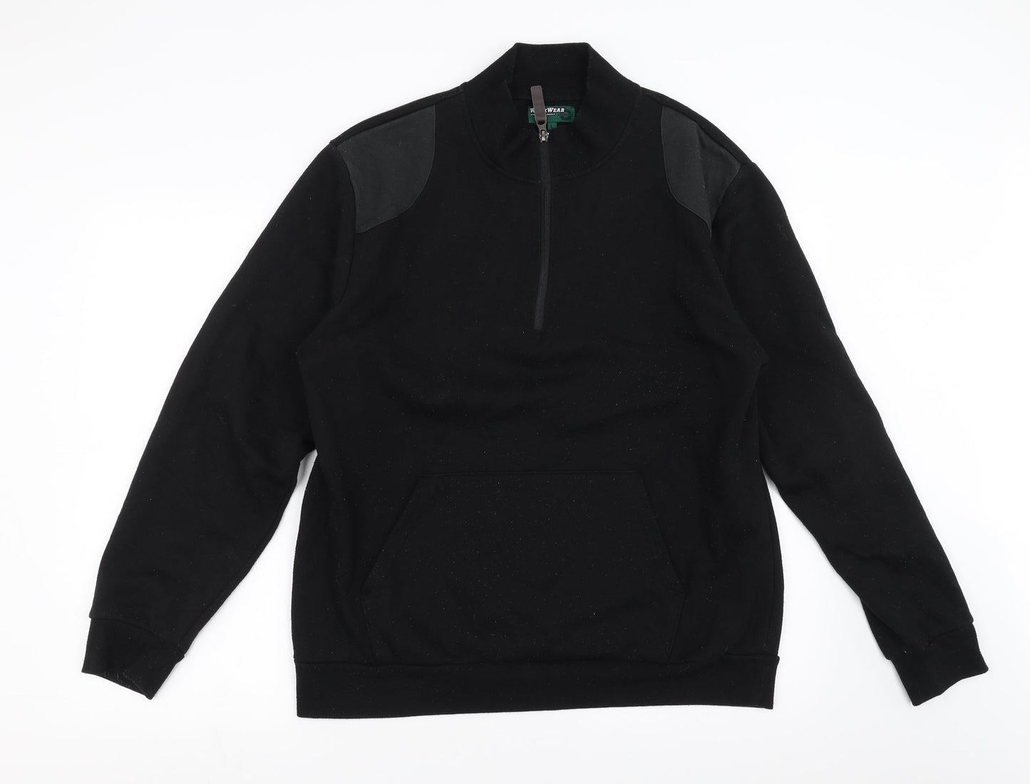 Workwear Mens Black   Pullover Sweatshirt Size L