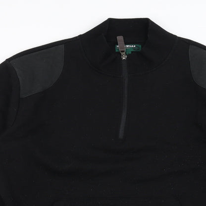 Workwear Mens Black   Pullover Sweatshirt Size L