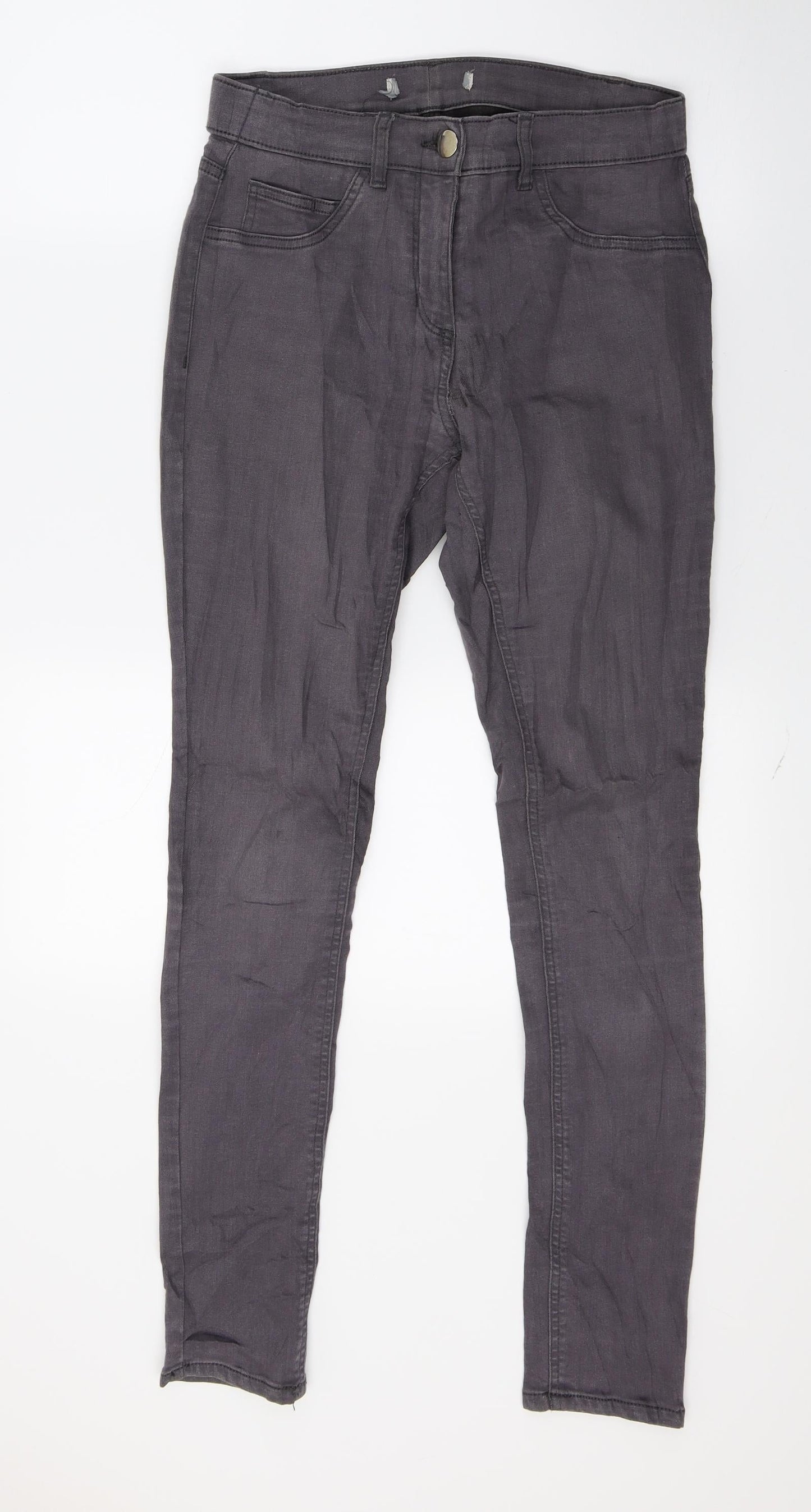 George Womens Grey  Denim Skinny Jeans Size 12 L27 in