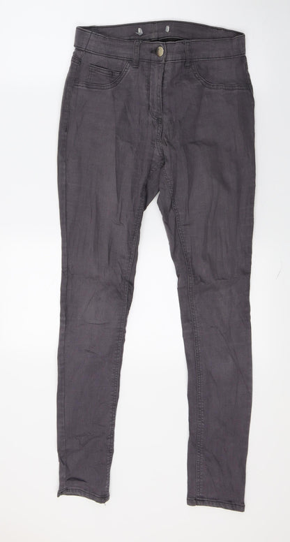 George Womens Grey  Denim Skinny Jeans Size 12 L27 in