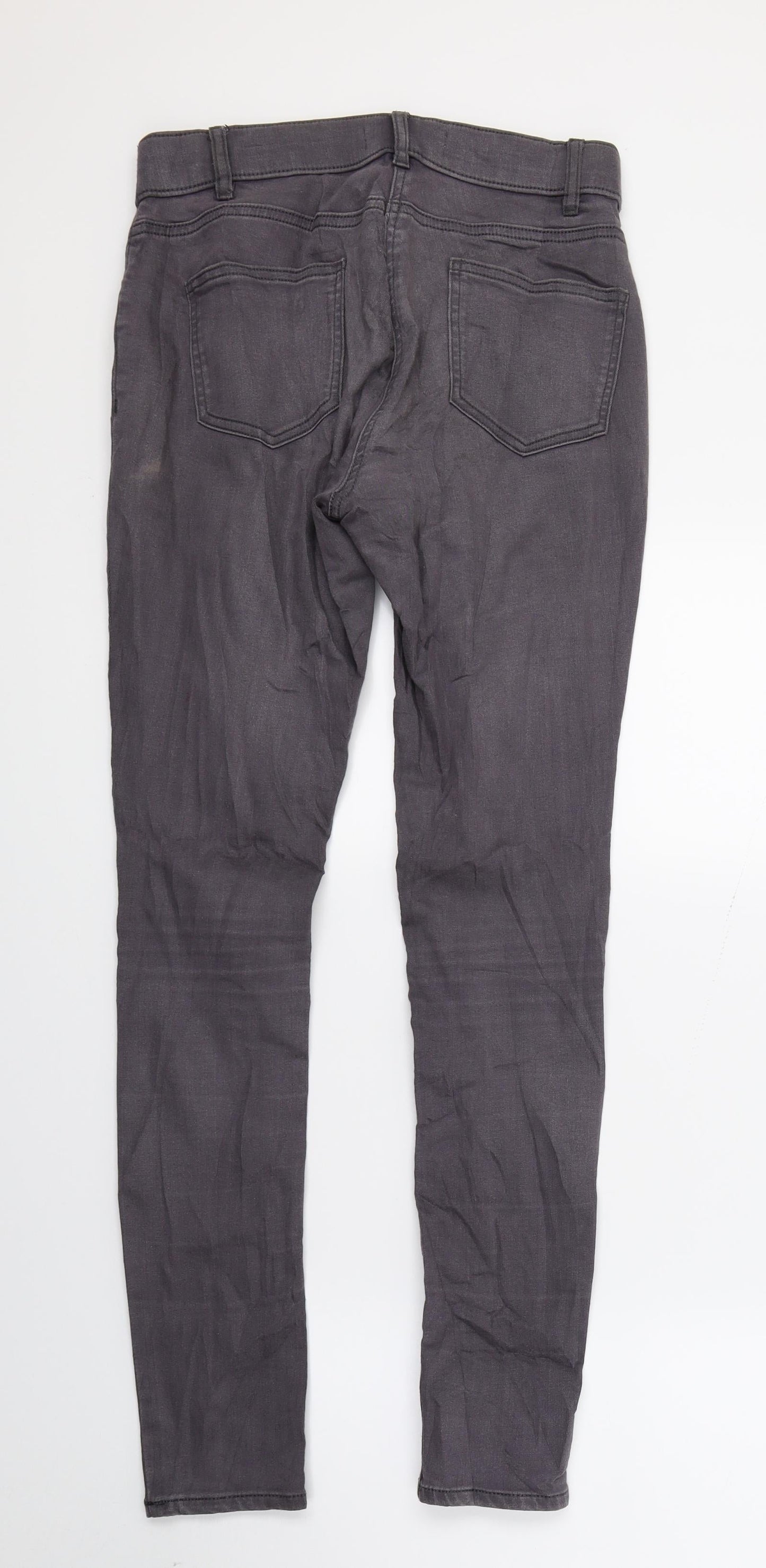 George Womens Grey  Denim Skinny Jeans Size 12 L27 in