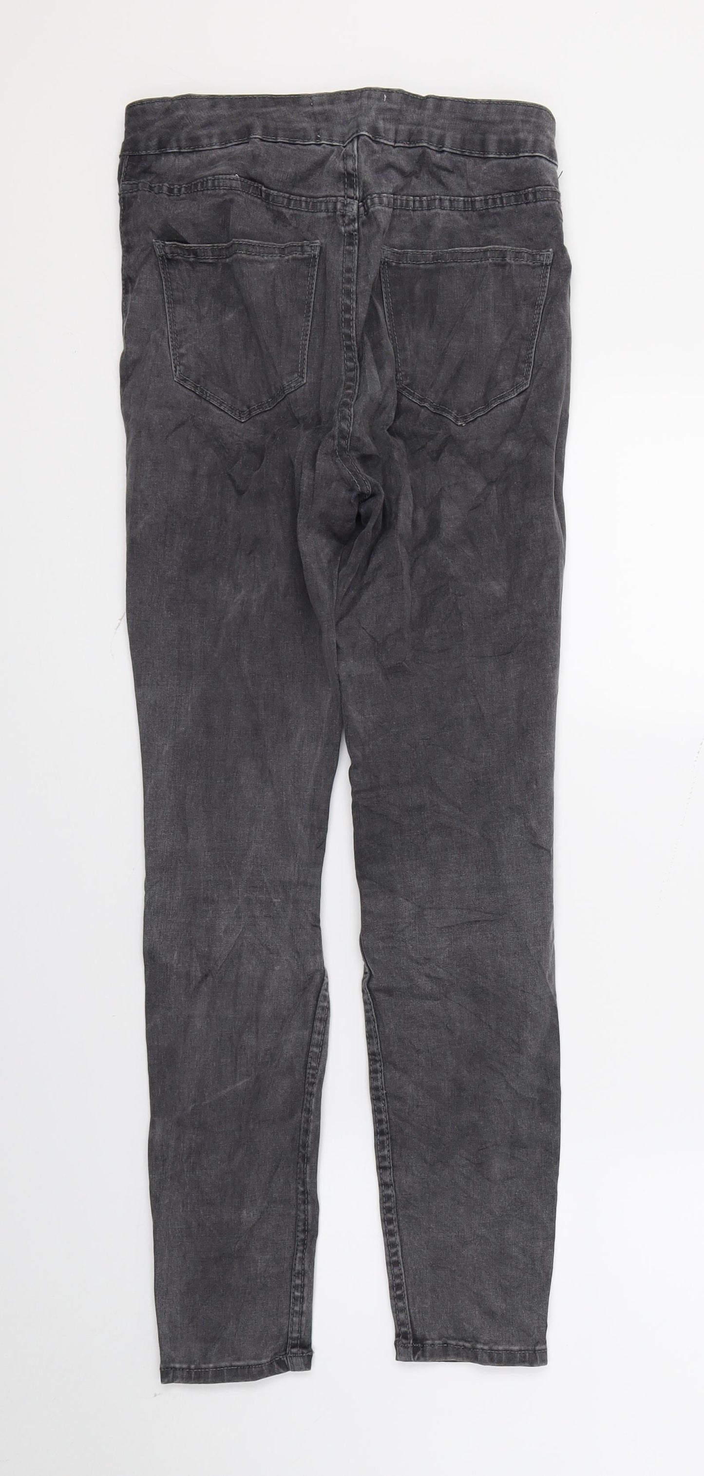 New Look Womens Grey  Denim Skinny Jeans Size 8 L27 in