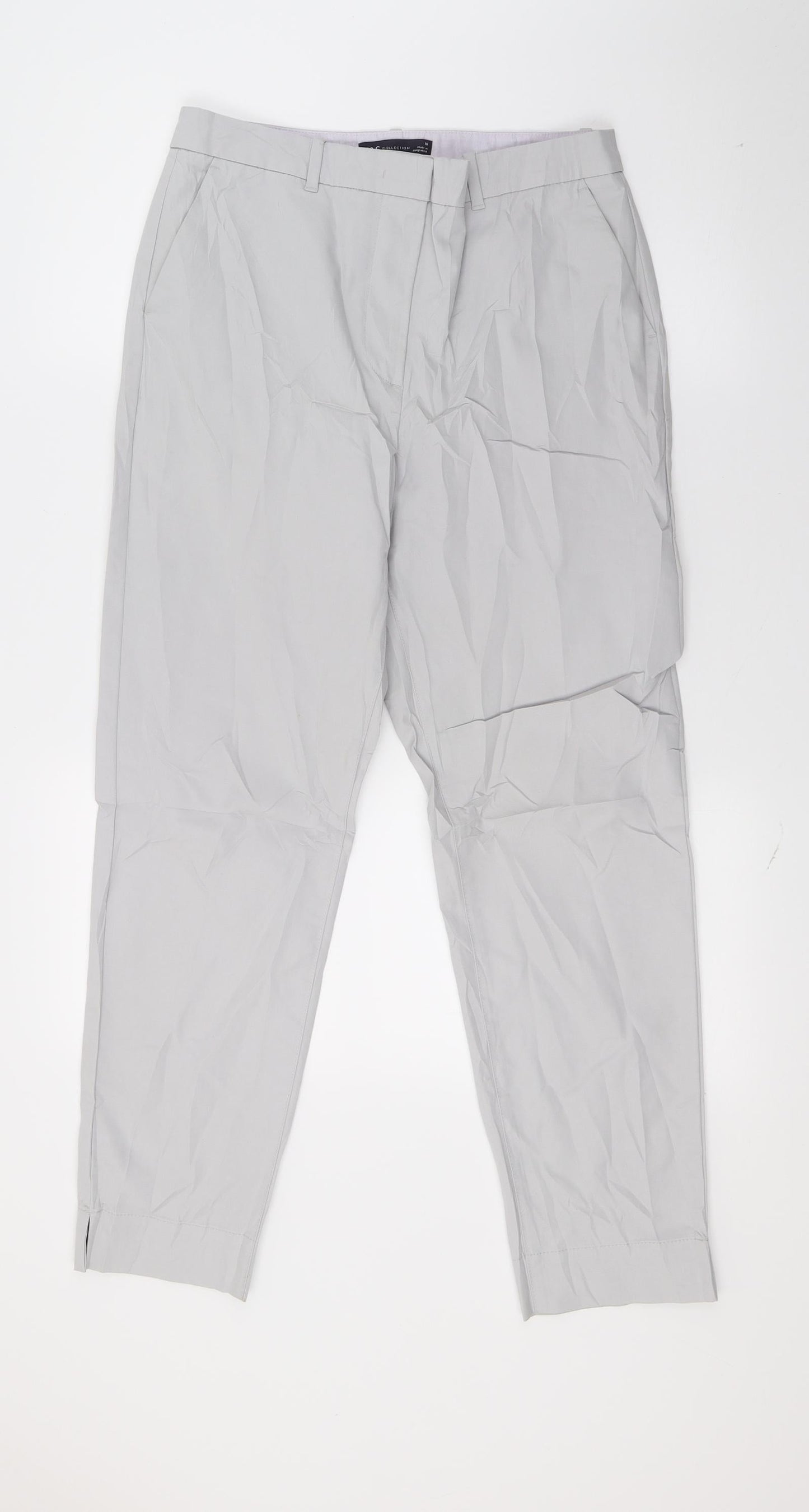 Womens UK Size 10 Marks and Spencer Regular Fit  Grey Trousers