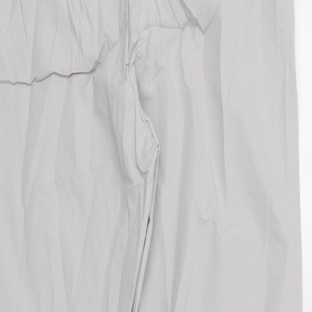 Womens UK Size 10 Marks and Spencer Regular Fit  Grey Trousers