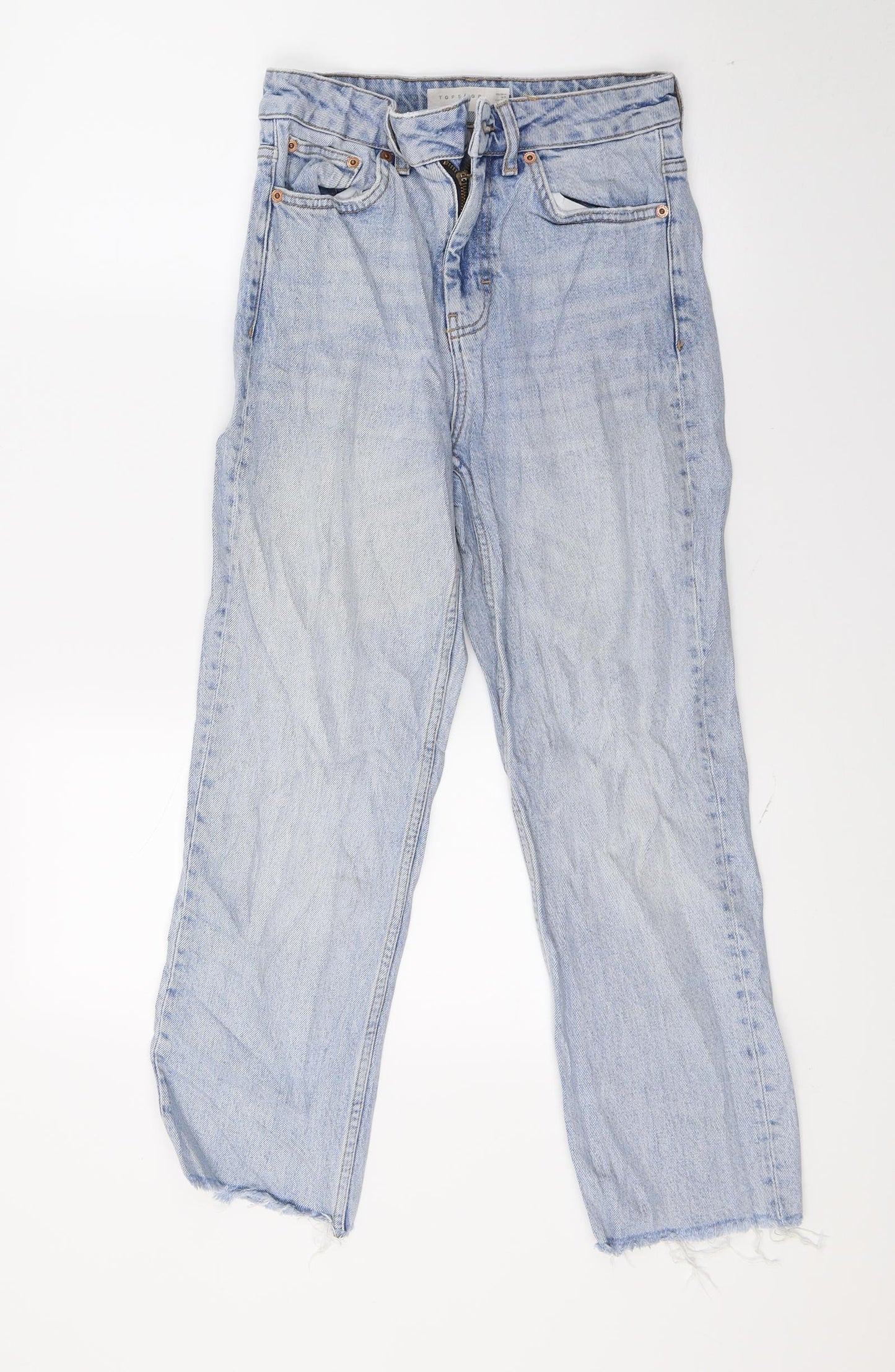 Topshop Womens Blue  Denim Cropped Jeans Size 27 in L22 in
