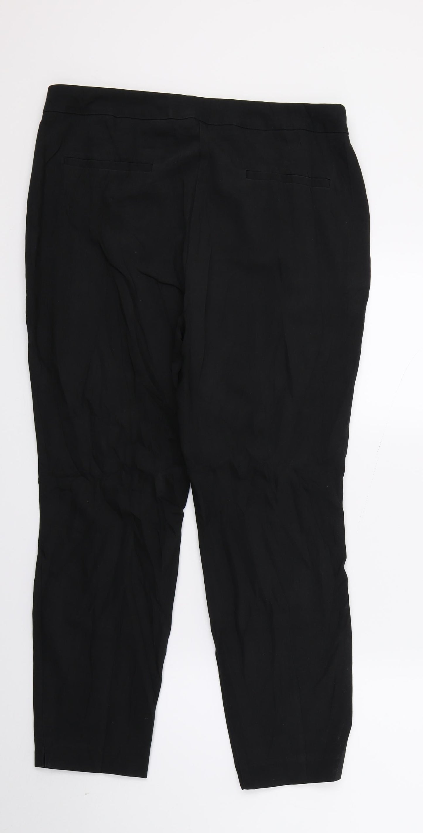 Womens UK Size 16 Papaya Regular Fit  Black Trousers
