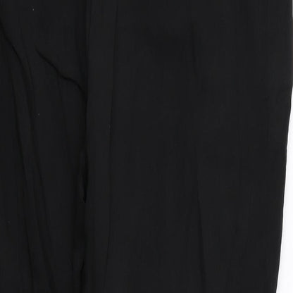 Womens UK Size 16 Papaya Regular Fit  Black Trousers