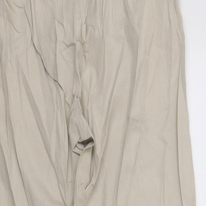 Womens UK Size 8 Evie Regular Fit Cropped Beige Trousers