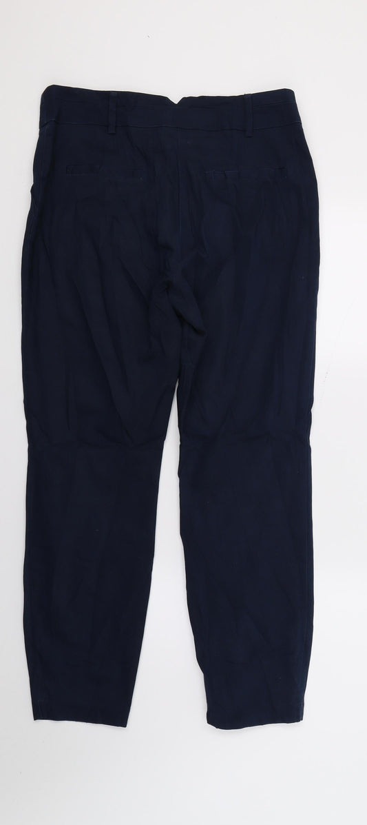Womens UK Size 12 Papaya Regular Fit  Blue Trousers