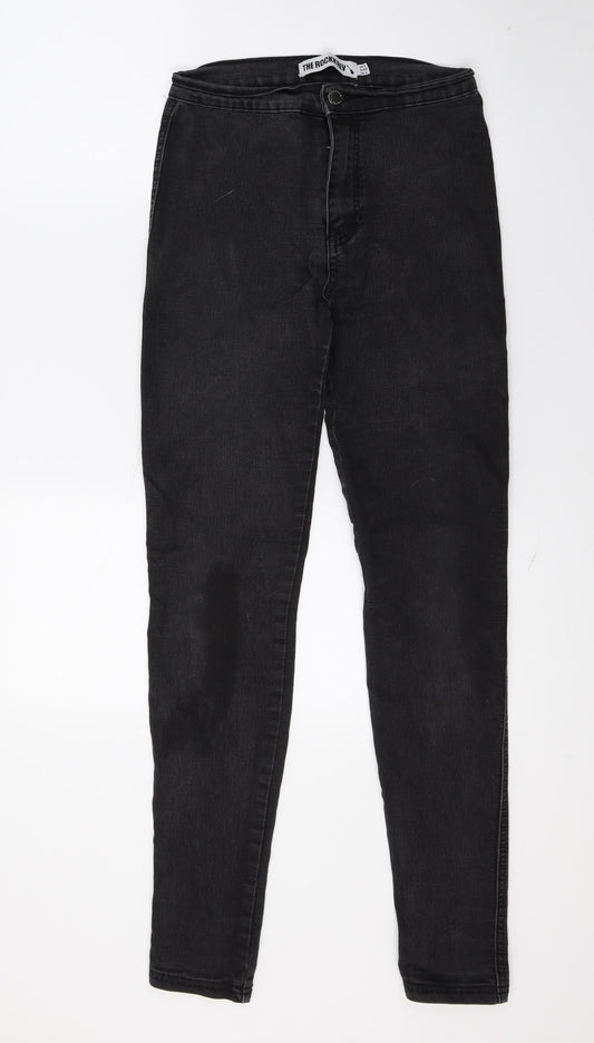 Womens UK Size 8 The rockin rev Regular Fit Skinny Black Jeans
