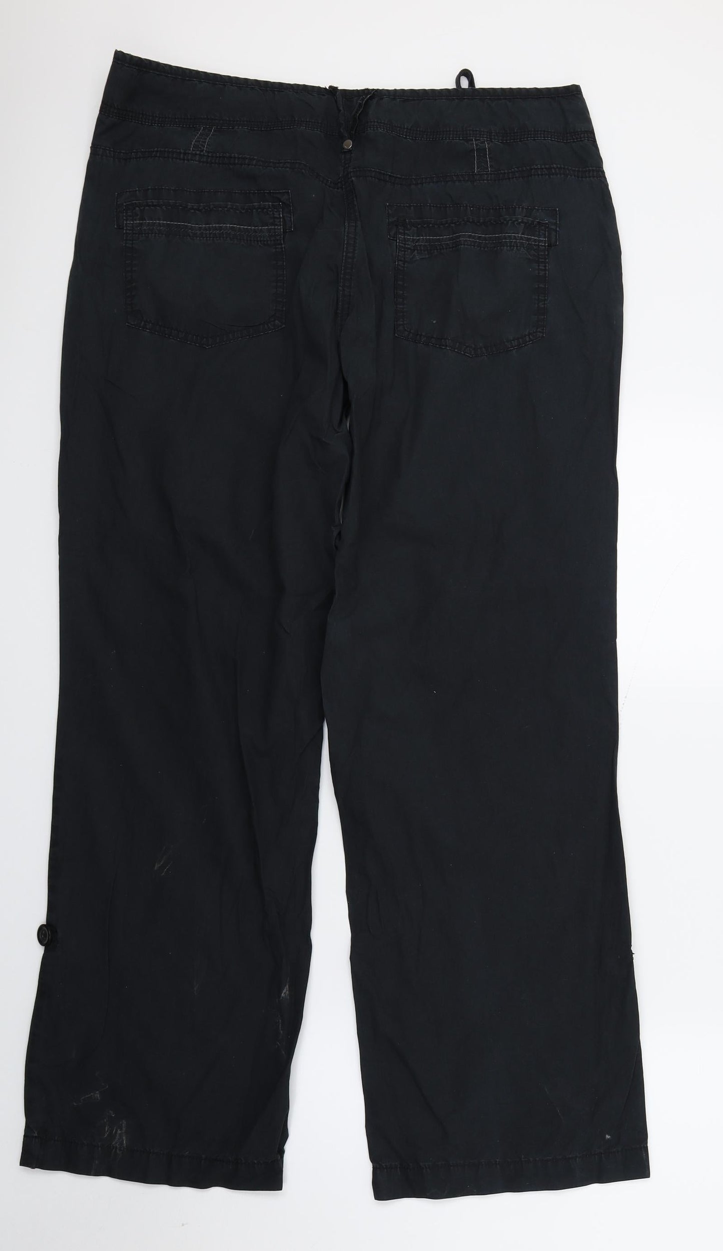 Womens UK Size 14 Dorothy Perkins Regular Fit  Black Trousers