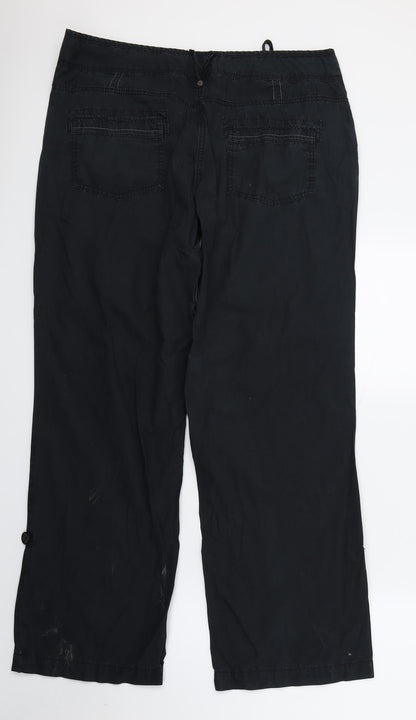 Womens UK Size 14 Dorothy Perkins Regular Fit  Black Trousers