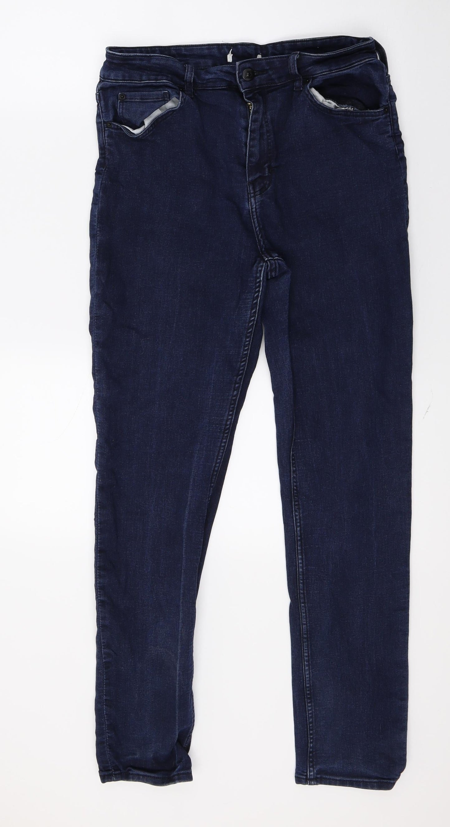 Womens UK Size 30 in Preworn Regular Fit Skinny Blue Jeans