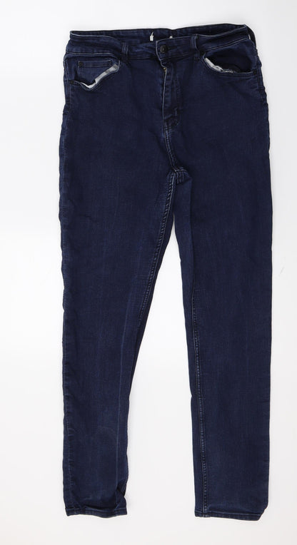 Womens UK Size 30 in Preworn Regular Fit Skinny Blue Jeans