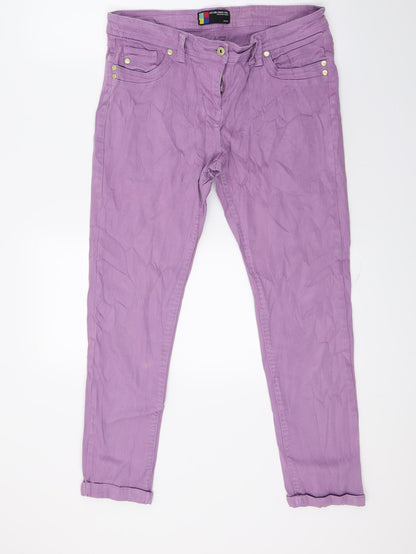 South Womens Purple  Denim Capri Jeans Size 10 L24 in
