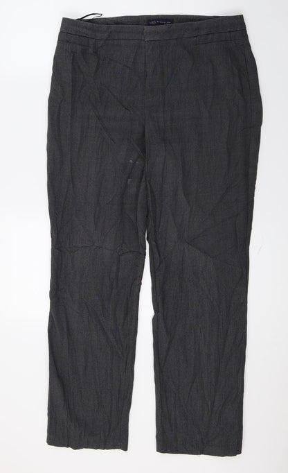 Womens UK Size 12 Marks and Spencer Regular Fit  Grey Trousers