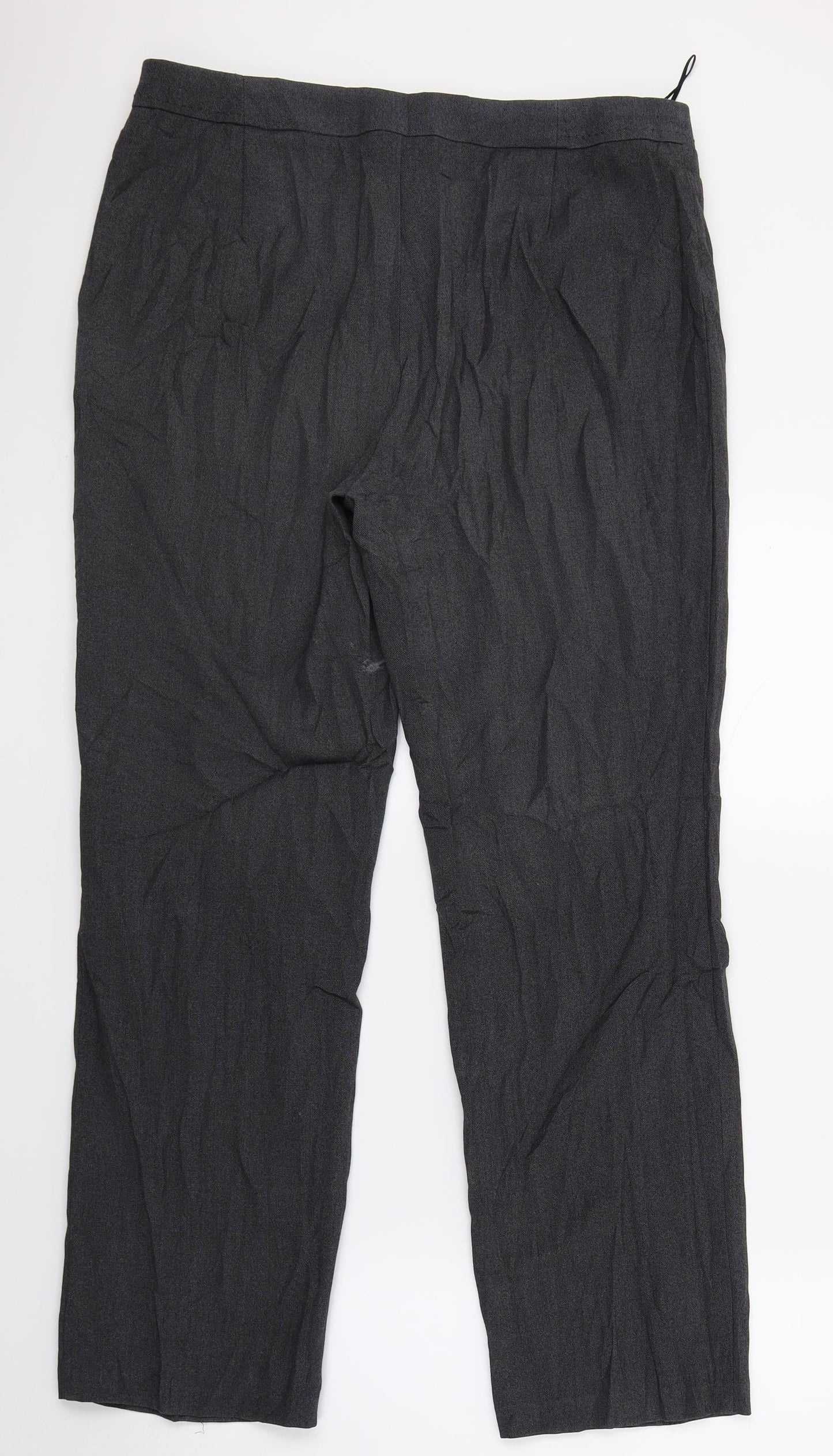 Womens UK Size 12 Marks and Spencer Regular Fit  Grey Trousers