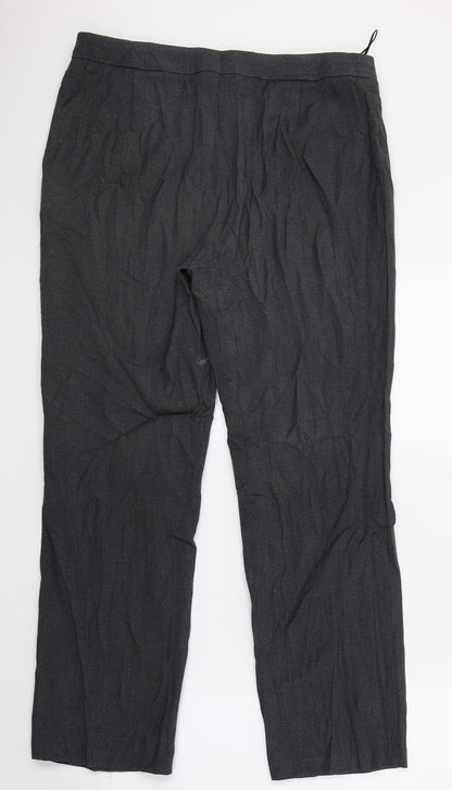 Womens UK Size 12 Marks and Spencer Regular Fit  Grey Trousers