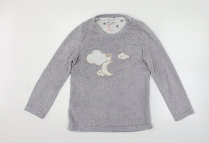 Love To Lounge Womens Grey Solid  Top Pyjama Top Size XS