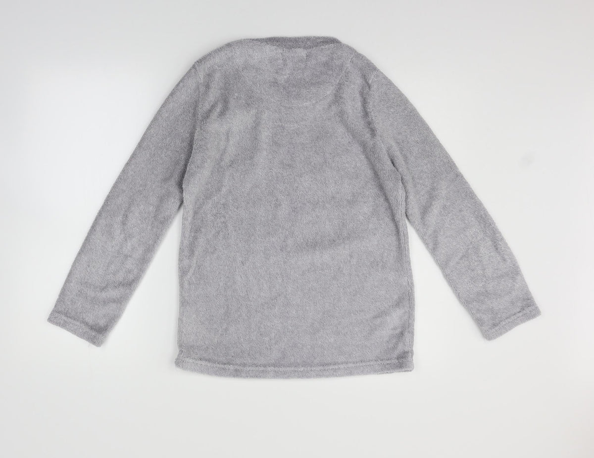 Love To Lounge Womens Grey Solid  Top Pyjama Top Size XS