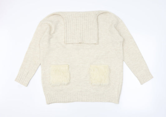Primark Womens Beige   Pullover Jumper Size XS