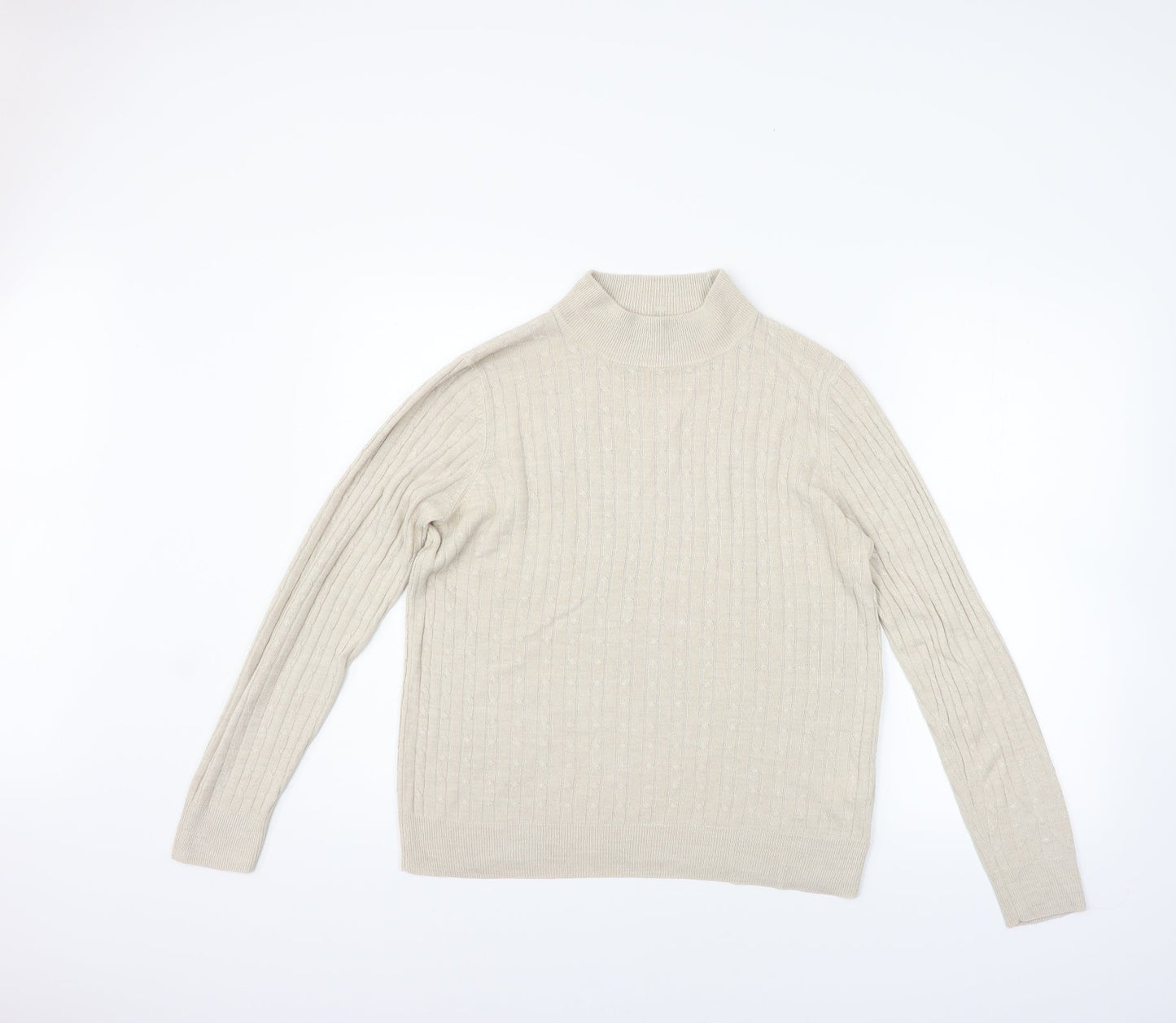 Marks and Spencer Womens Beige   Pullover Jumper Size 12