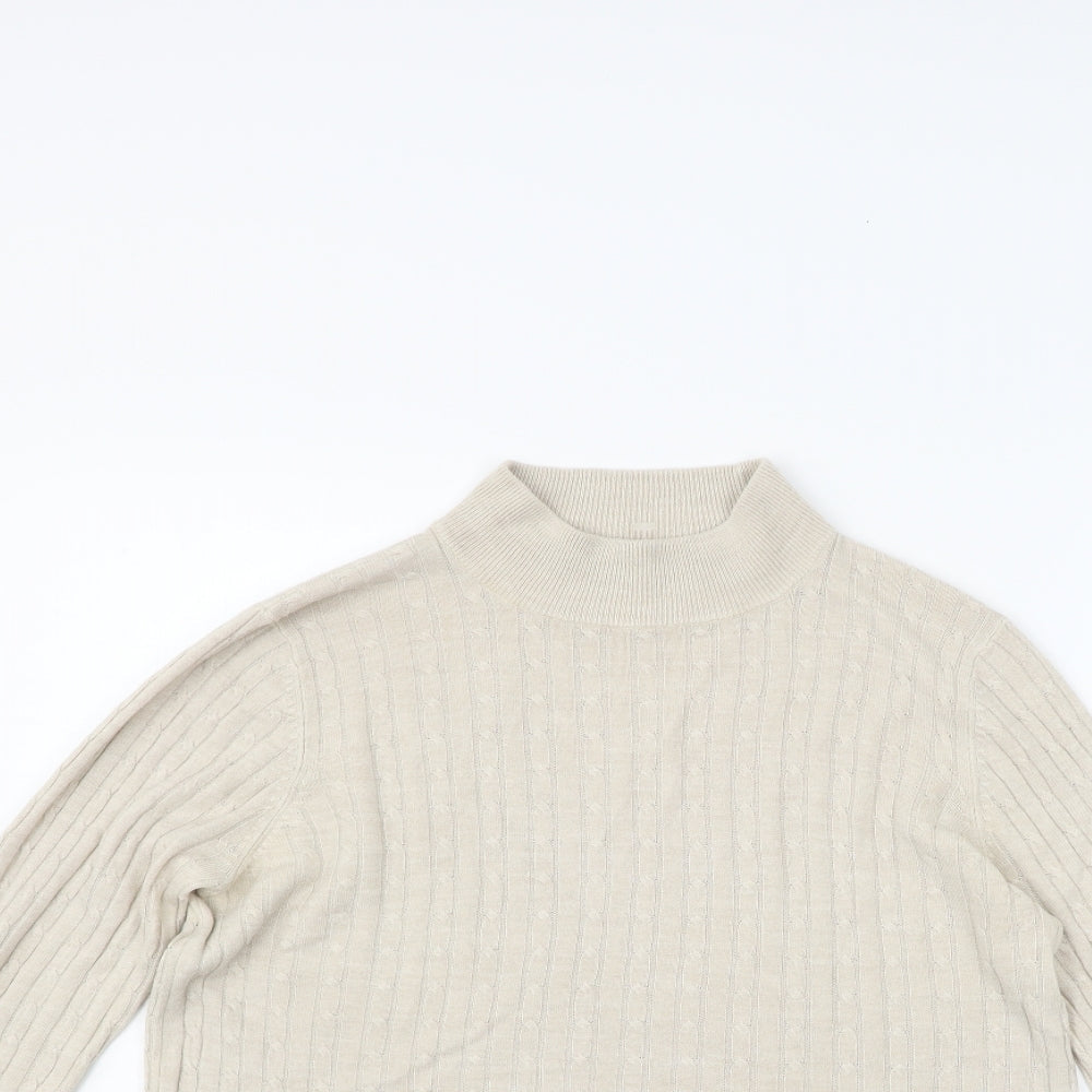 Marks and Spencer Womens Beige   Pullover Jumper Size 12