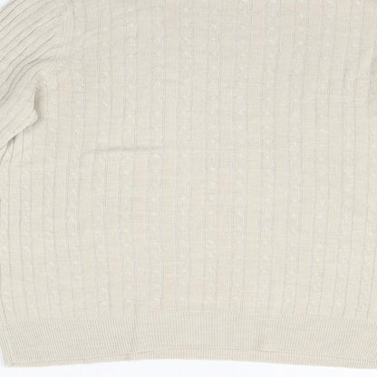 Marks and Spencer Womens Beige   Pullover Jumper Size 12