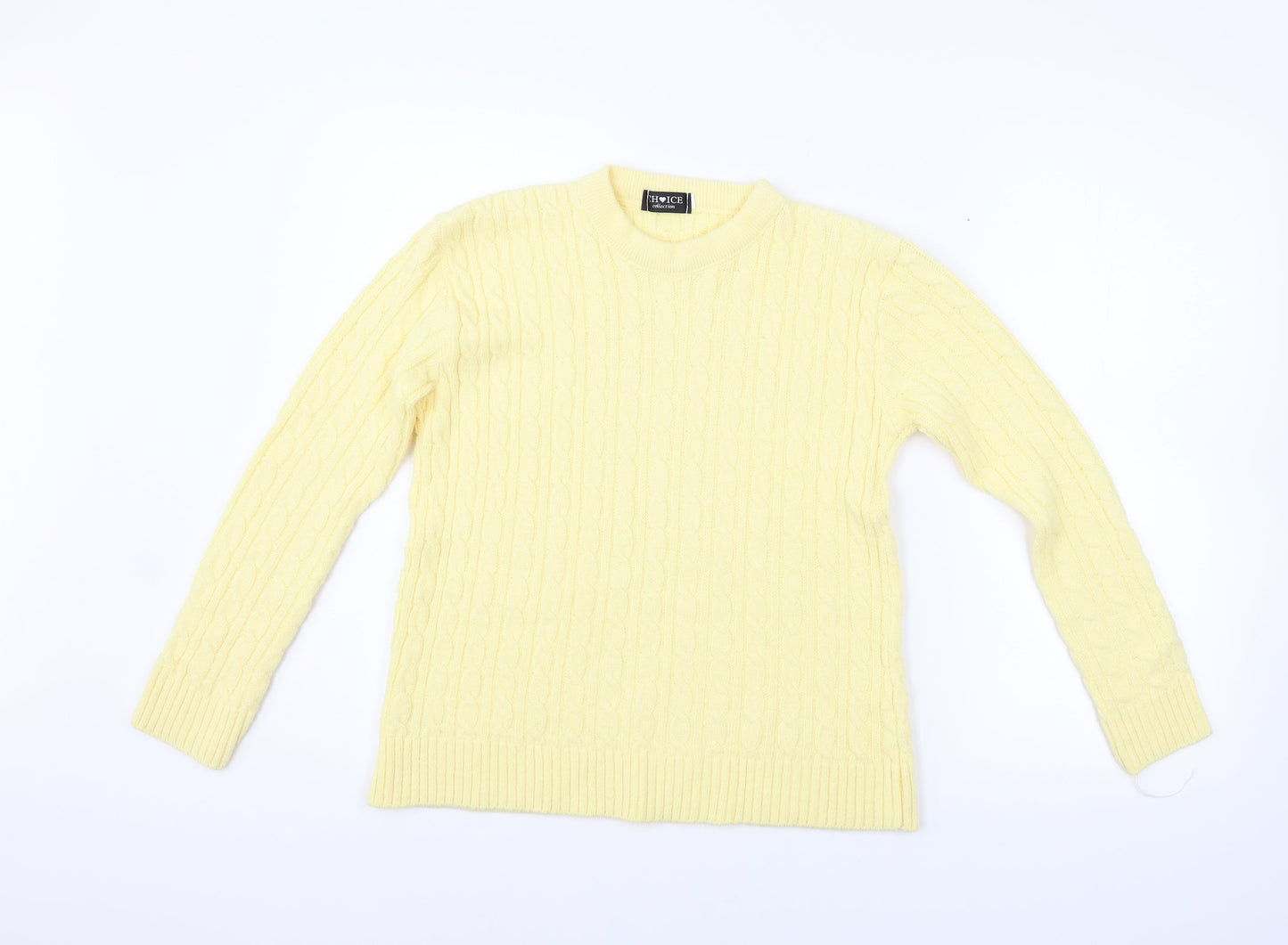 ch ice Womens Yellow   Pullover Jumper Size M