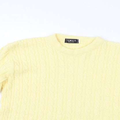 ch ice Womens Yellow   Pullover Jumper Size M