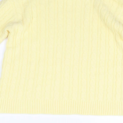 ch ice Womens Yellow   Pullover Jumper Size M