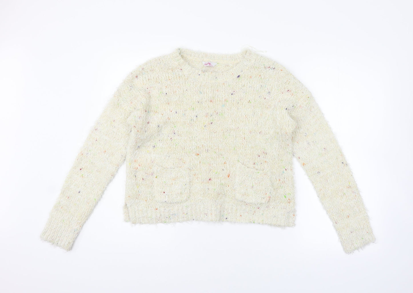 sophie Girls Yellow   Pullover Jumper Size 14-15 Years