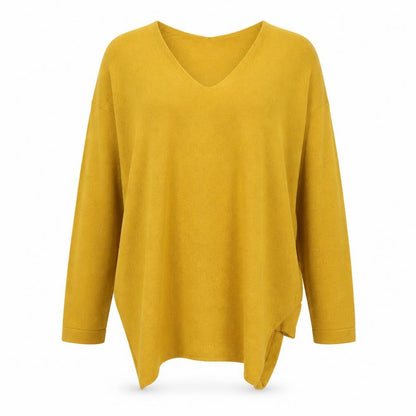 Marks & Spencer Womens Yellow   Henley Jumper Size 12