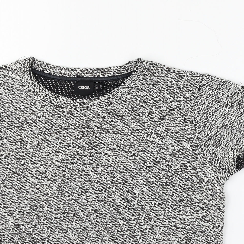 Womens UK Size 10 ASOS White Basic T-Shirt