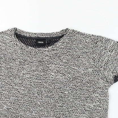 Womens UK Size 10 ASOS White Basic T-Shirt