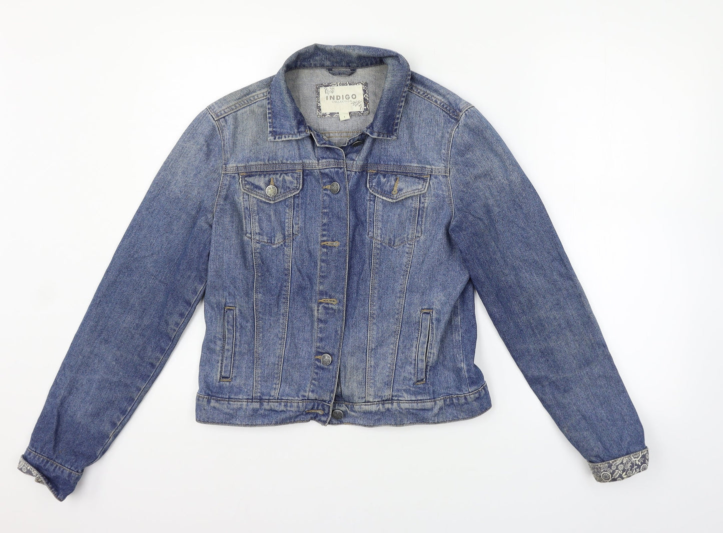 Womens UK Size 8 Indigo Blue Jacket