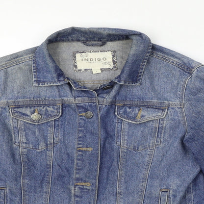 Womens UK Size 8 Indigo Blue Jacket
