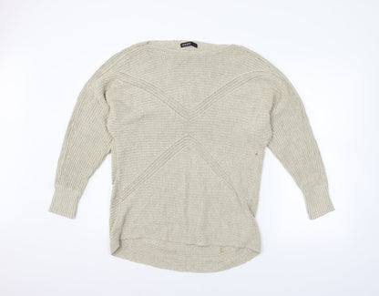 David Jones Womens Beige   Henley Jumper Size S