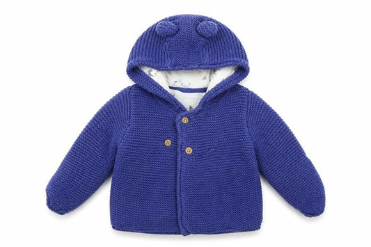 Marks and Spencer Girls Blue   Cardigan Jumper Size 6-9 Months